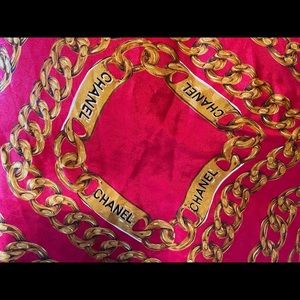 Knock-off red Chanel scarf